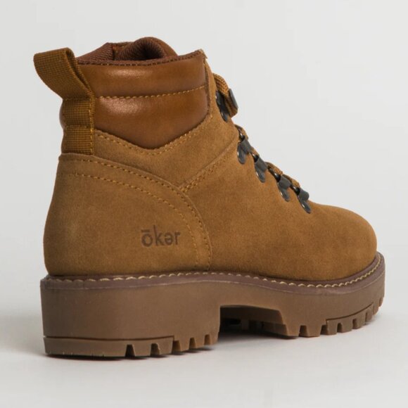 Oker Brown Leather Women's Hiking Boots - Picture 4 of 4